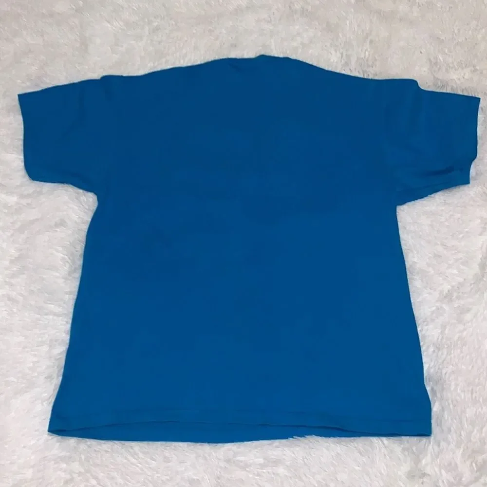 Vintage Hanes Beefy-T Blue Graphic‎ Jamaica Single Stitch T-Shirt Large